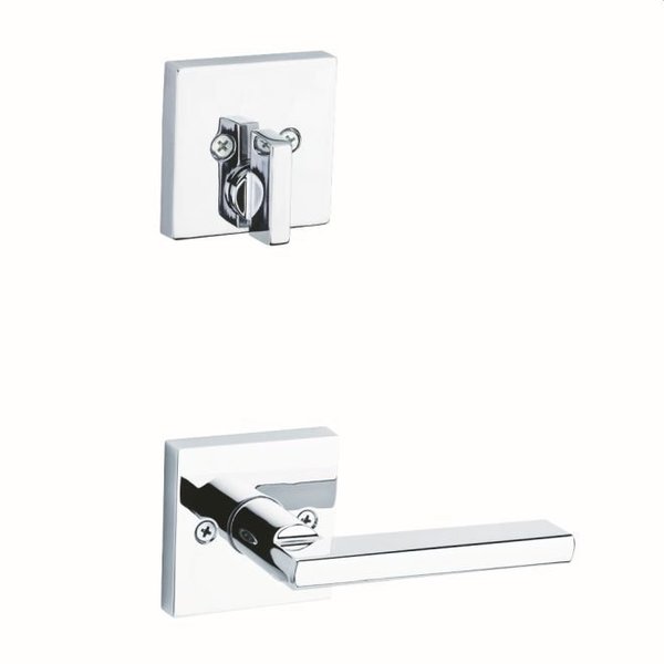 Kwikset Single Cylinder Interior Halifax Lever Trim with Square Rose New Chassis Bright Chrome Finish 971HFLSQT-26